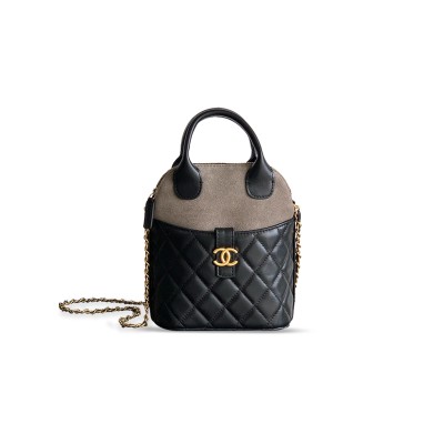 CHANEL CLUTCH WITH CHAIN SUEDE CALFSKIN, SHINY LAMBSKIN AP4742 (18*17*6cm)